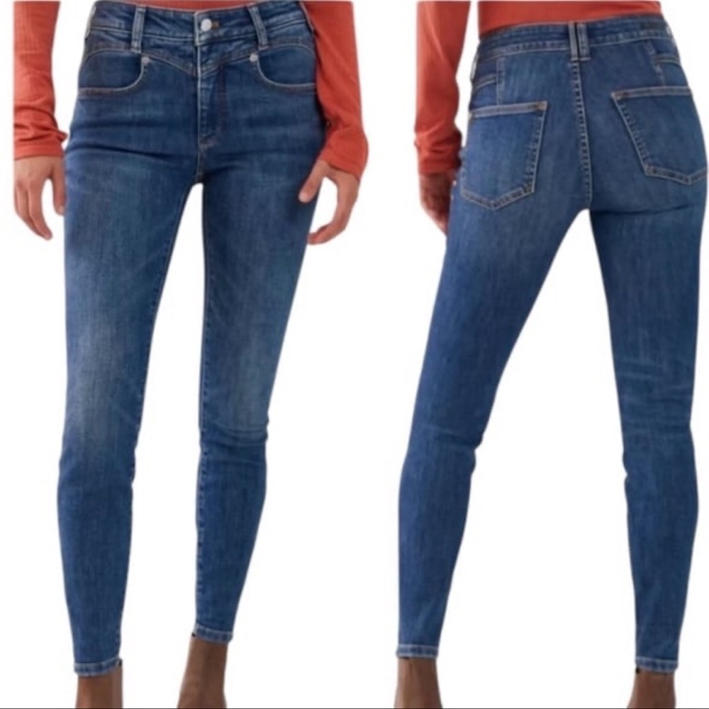 Anthropologie Pilcro Iris High-Rise Skinny Women's Blue Jeans Size 27